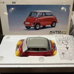 Autoart 1:18 Isetta 600 Red Alloy Fully Open Simulation Limited Edition Alloy Metal Static Car Model Toy Gift