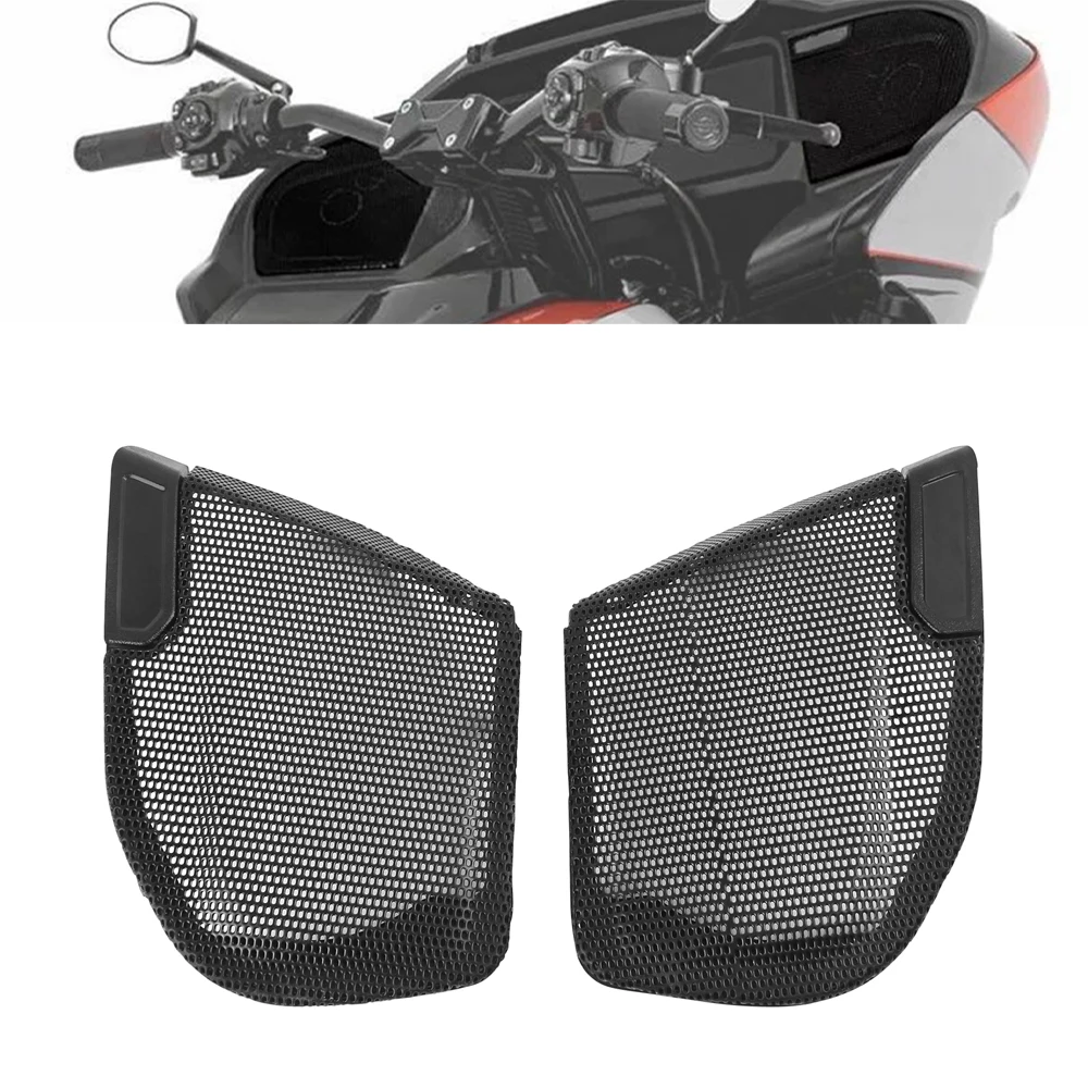 

Black Front Fairing Speaker Grille Mesh Covers For Harley CVO Road Glide FLTRXSE 2023-2025 FLTRXSTSE 2024-2025 Motorcycle