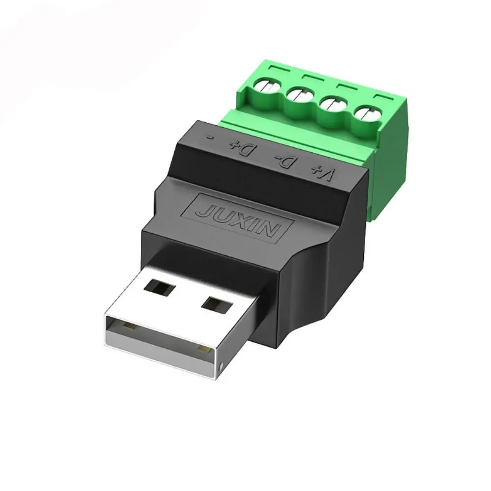 

USB-штекер USB 2.0 USB-разъем типа A 4-контактный 4-контактный винтовой разъем Разъем адаптера Разъем USB-терминала поворота