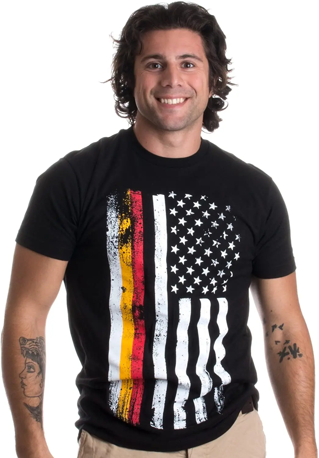 

German-American Flag USA Germany Heritage Pride Unisex T-Shirt. Summer Cotton Short Sleeve O-Neck Mens T Shirt New S-3XL