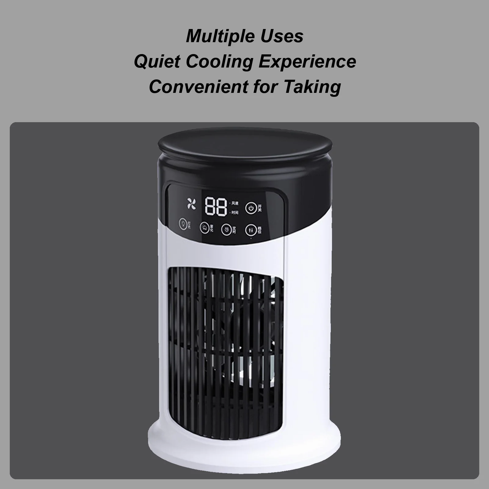 

Воздушный охладитель, персональный кондиционер, 6-скоростной регулируемый охлаждающий вентилятор, тихий увлажнитель для студии, кухни, спальни