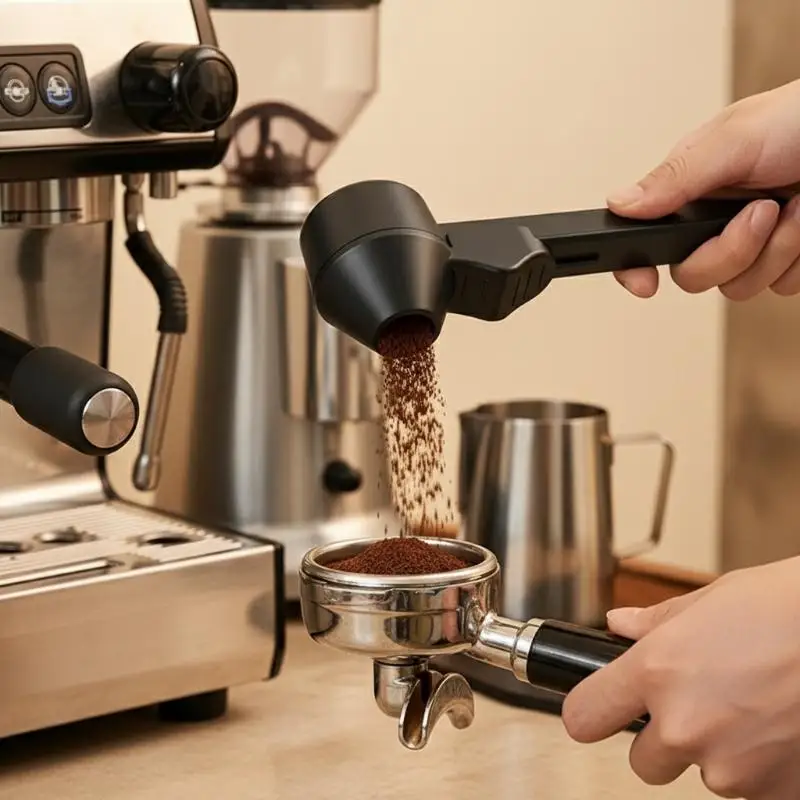 Scoop Funnel Spoon for Coffee Milk Protein Supplements Leak Proof No Mess Pouring Home Kitchen Barista
