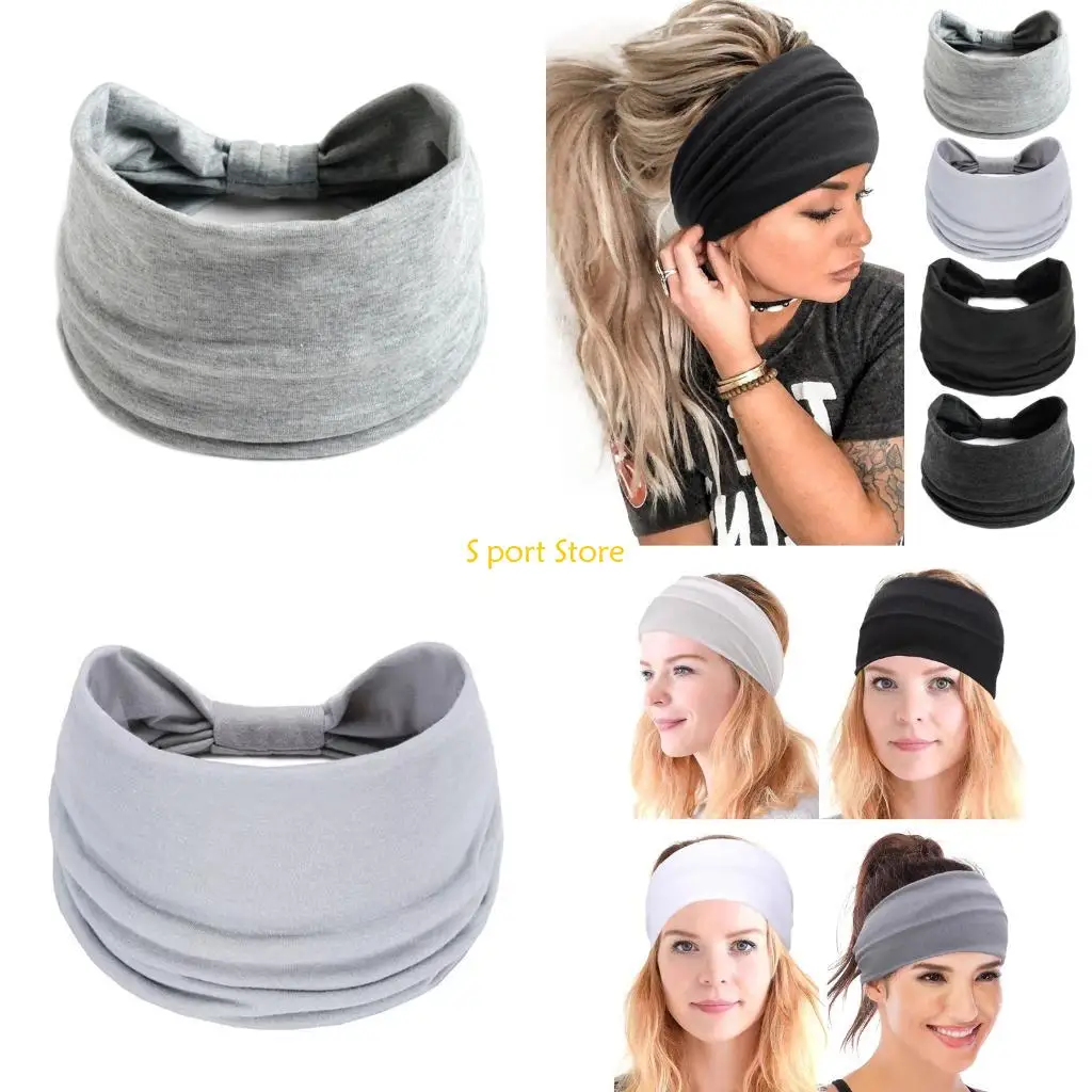 

U2JB Unisex Stretch Fabric Headband For Yoga Pilates Running High Intensity Training