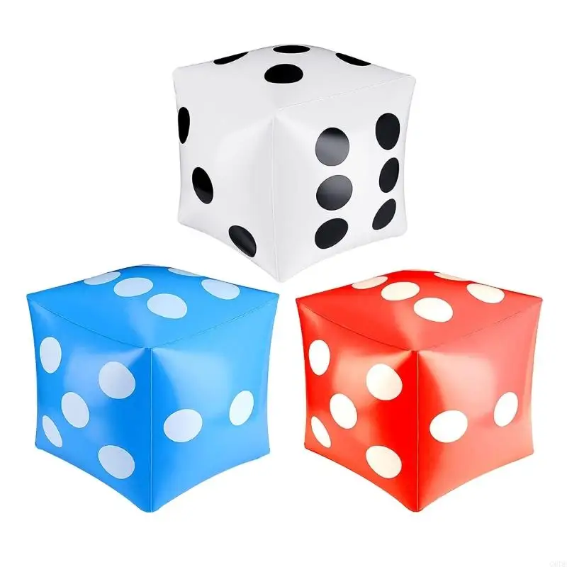 G6DE Inflatable Toy Dices Reusable Inflatable Party Dices Inflatable Toy For Kids Large Inflatable Dices For Game Party