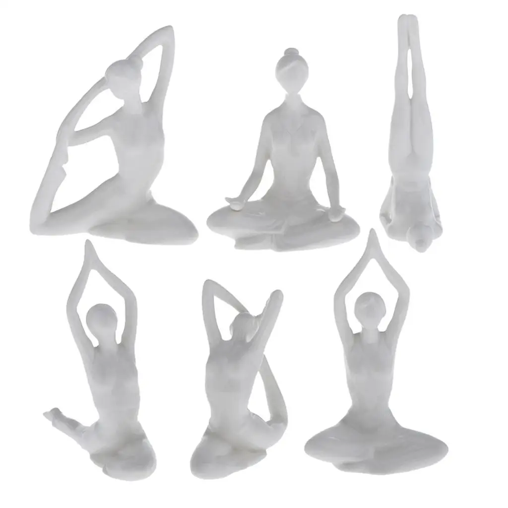 Beautiful Creative Modern Creative Birthday Desk Decoration 'Yoga Girl Ornament'