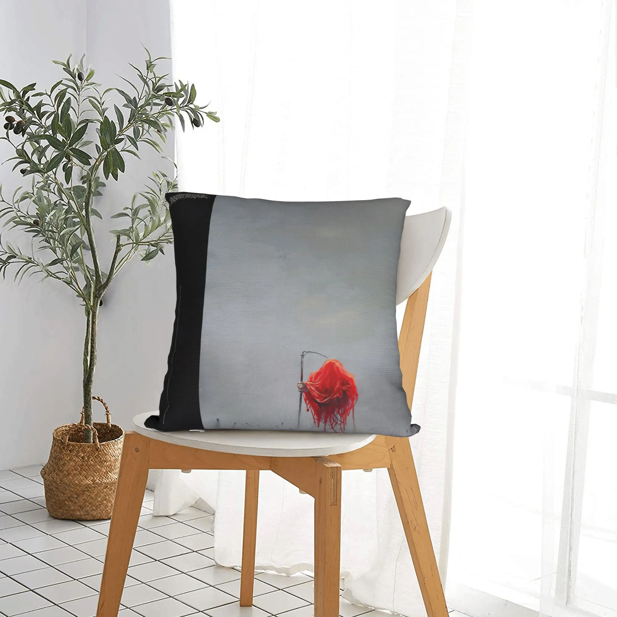 L-Lorna Shore Pillow Case  Cute Funny Pillow Cover Graphic Pillowcases For Sofa Home Decoration