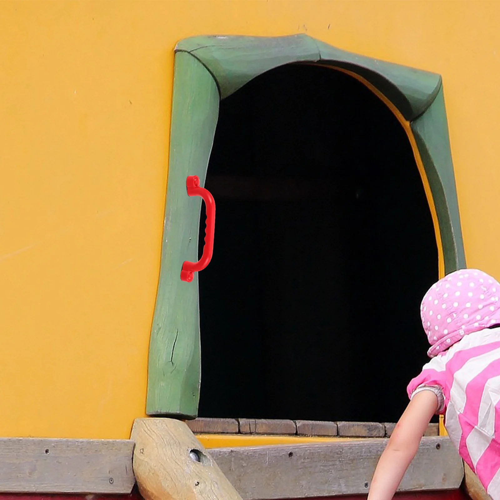 

1 Pair Children'S Safety Handle Plastic Climbing Handle For Outdoor Playground Jungle Gym Swing Kids Playhouse Accessories