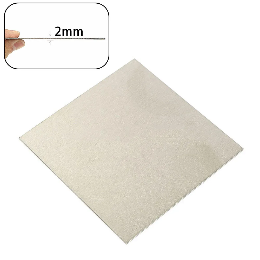 1pcs 100x100mm Pure Nickel Ni Sheet Plate For Electroplating Anode Element Nickel Plate For Metal Sheets Flat Stock Tools