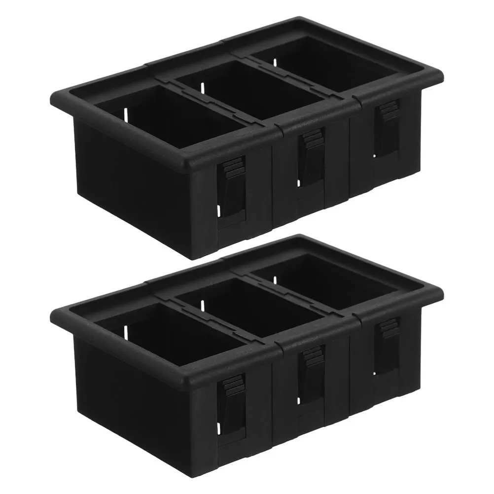 

2Pcs Automotive Switch Mounting Frame Car Rocker Switch Panel Holder Easy Installation Dashboard Holder Housing for Car Yacht