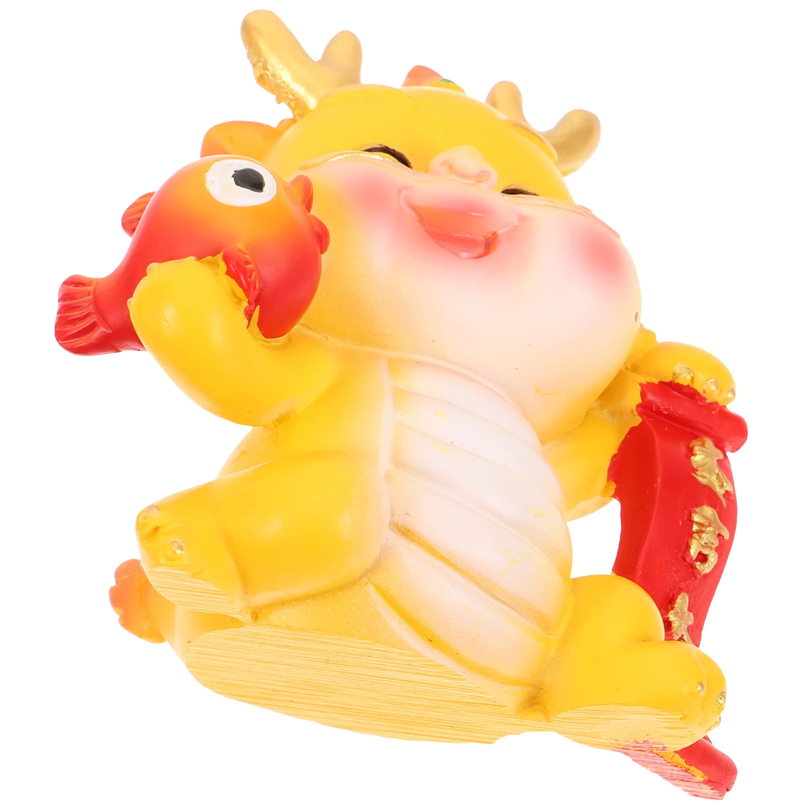 

2024 Dragon Mascot Resin Figurines Zodiac Cartoon Resin Dragon Statue Desktop Decor Home Office Desktop Adorn Zodiac Craft