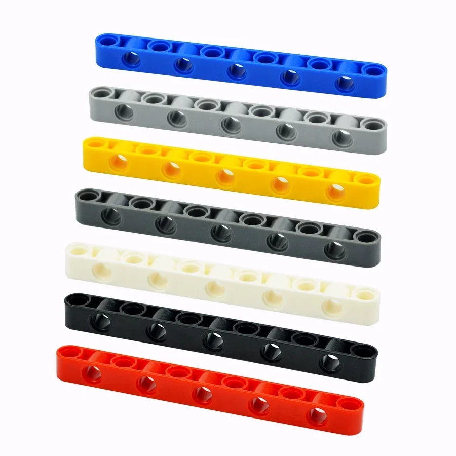 MOC Holes Building Blocks Liftarm 10Pcs 1x11 Holes Thick Beam Arm Open Center Bricks Parts EV3 Compatible DIY Kid Toys