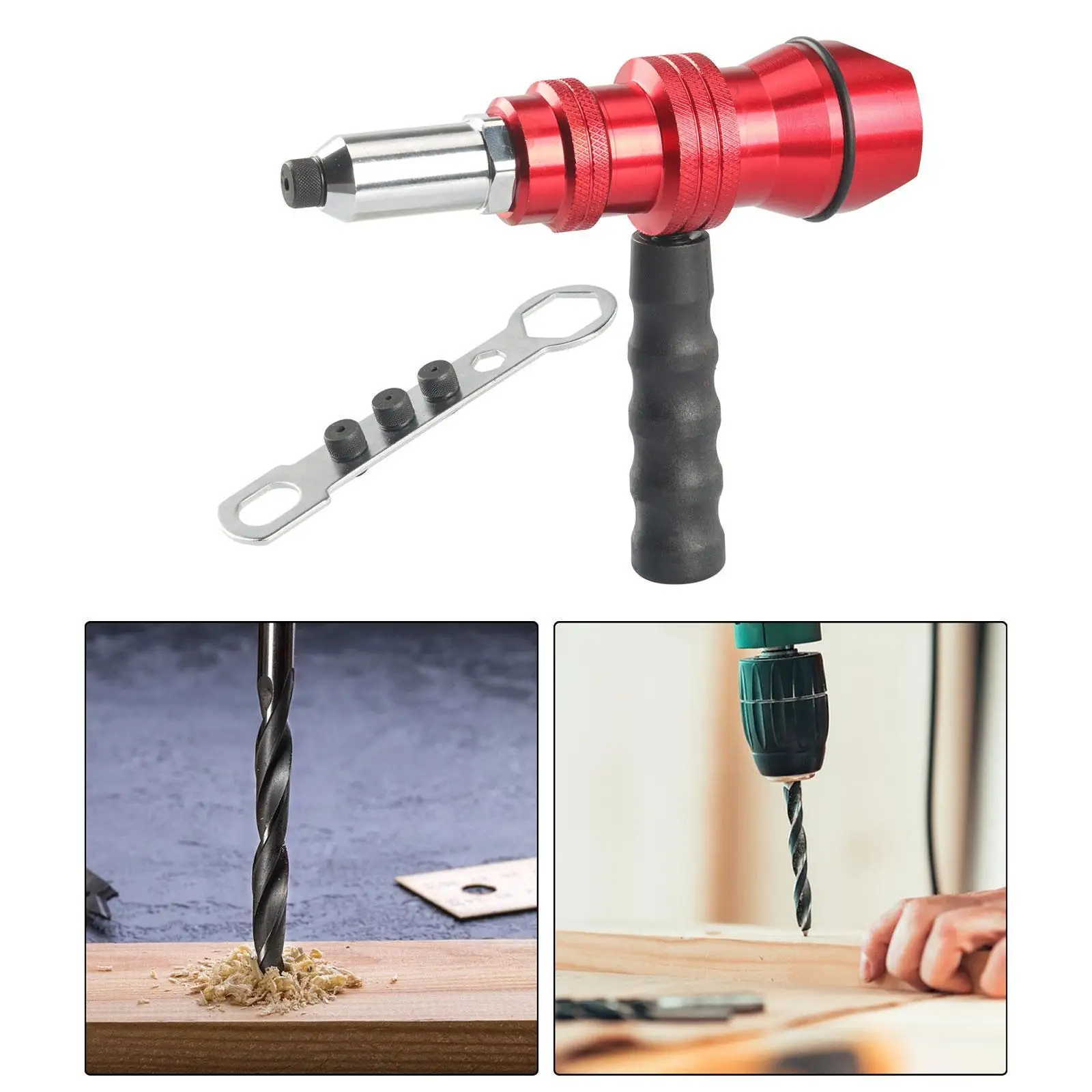 Electric Rivet Drill Tool Accessories DIY Mechanical Home Rivet Nut Adapter