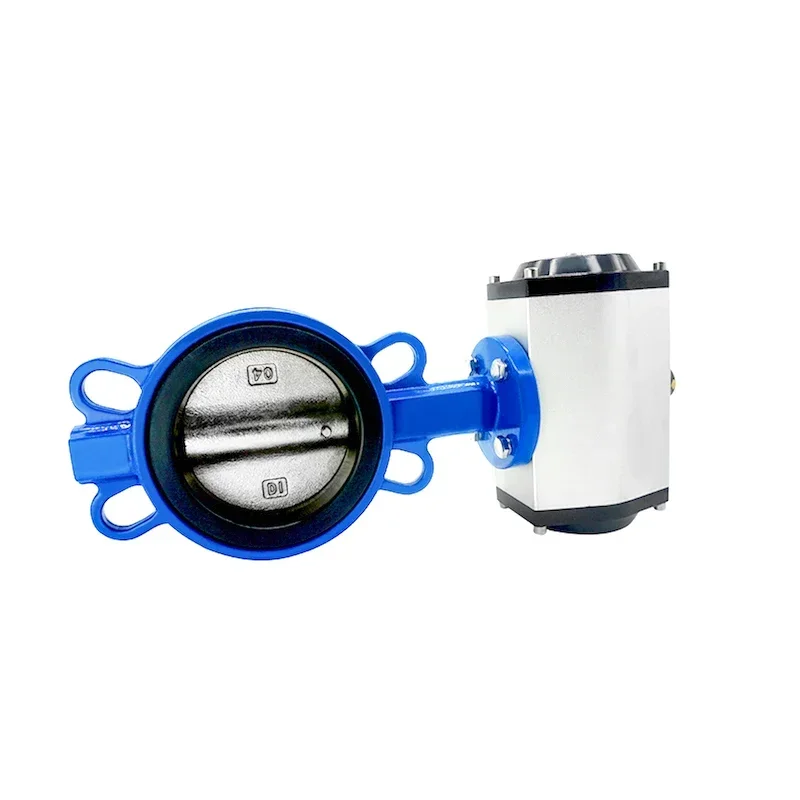 Pneumatic Butterfly Valve D671X-10/16 Wafer Type Spherical Lnk 304 Stainless Steel Quick Shut-Off Valve DN40/50/65/80/100-300