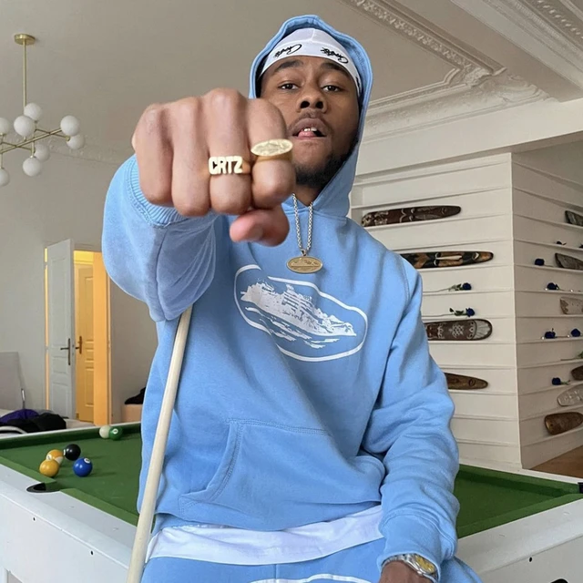 CRTZ felpa con cappuccio da uomo in tinta unita felpe per uomo Y2k abbigliamento donna autunno inverno top sciolto America Tide Brand Hoody AliExpress