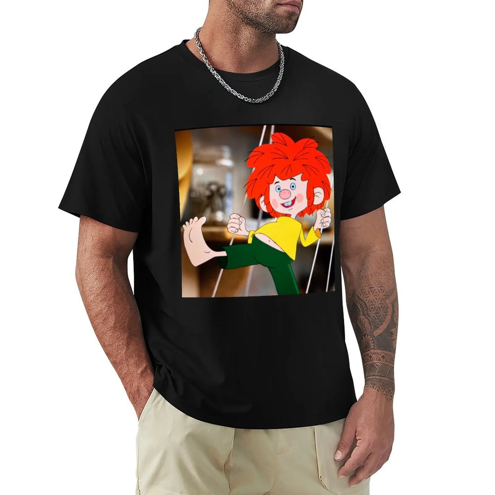 Pumucki wants to make himself noticed (is an invisible goblin for everyone with red hair) Stock photo from Fern... T-Shirt