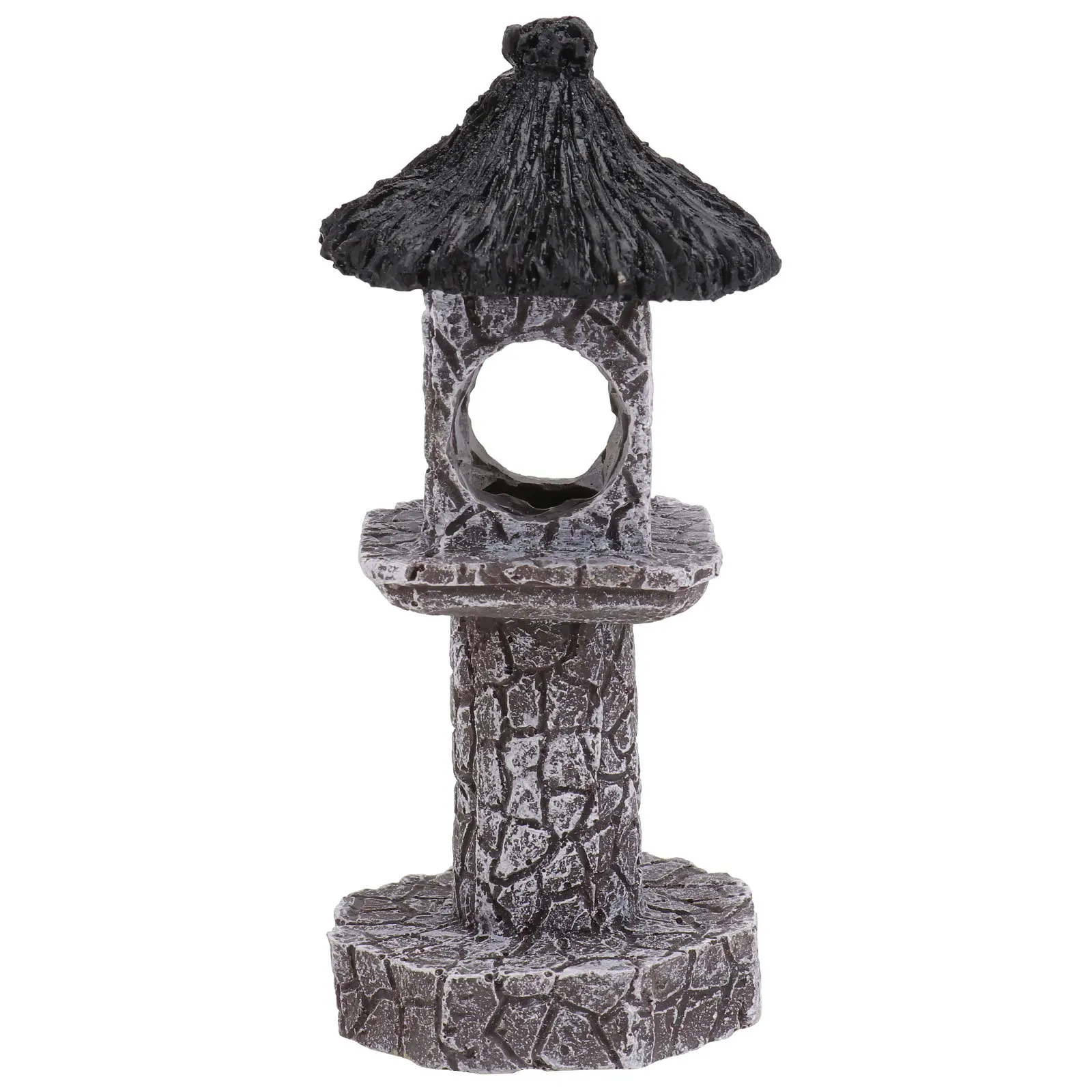 

1Pcs Fish Tank Ornament Resin Ground Lamp Aquarium Shrimp House Hiding Cave Decorative Landscaping Adornment Decorative Model