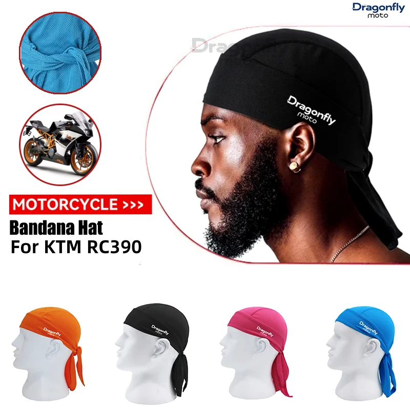 For KTM RC390 RC 390 2014 2015 2016 2017 Motorcycle Headband Sweat-wicking Cap Cycling Headscarf Quick-dry Sun-Protective