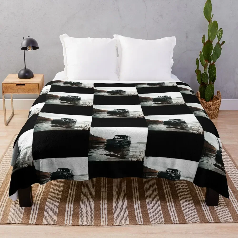 Black G-Wagon Poster Throw Blanket Summer Beddings Flannel Weighted Blankets