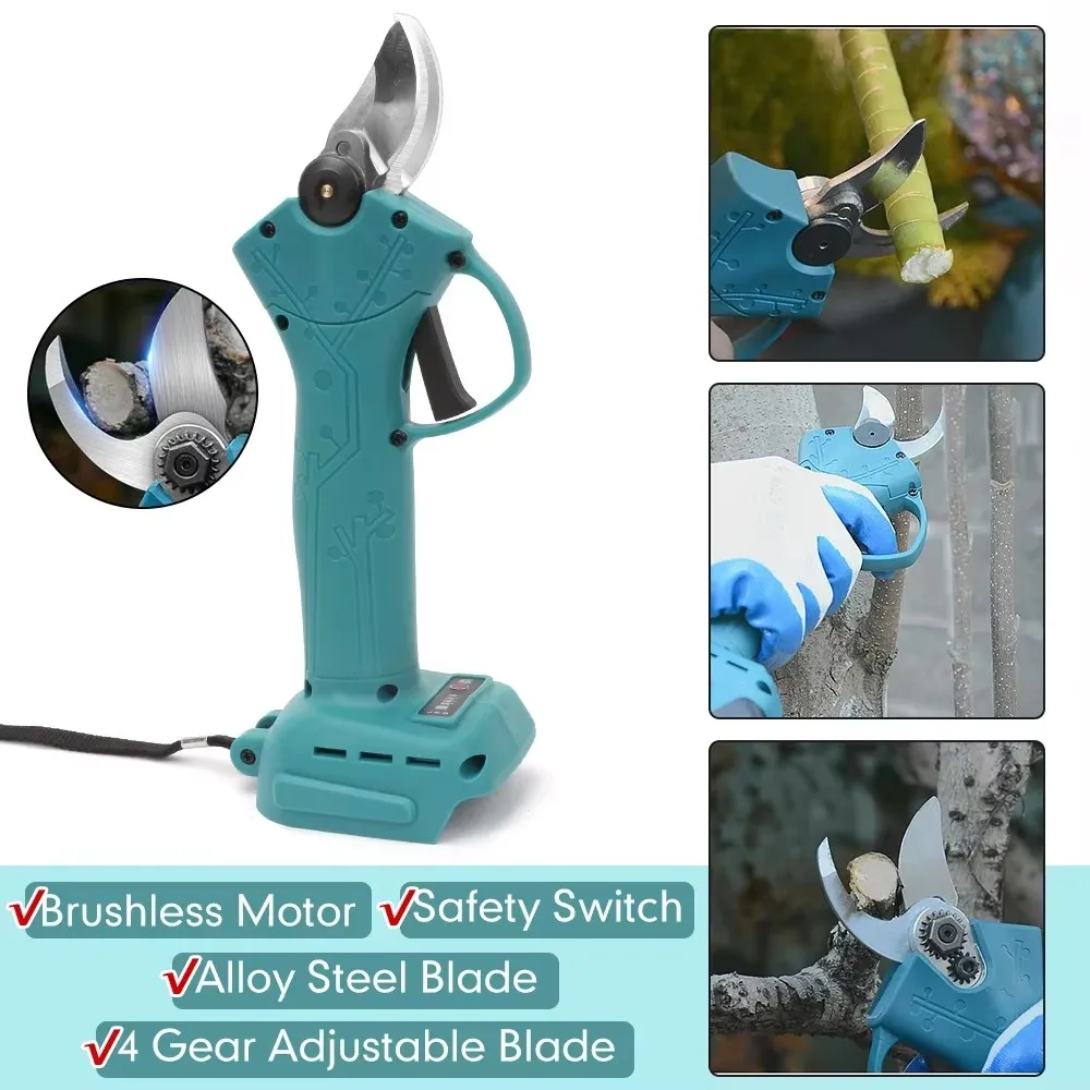 

2025 New compatible For Makita 18v Battery Professional Cordless Electrician Scissor Wireless Drilling Tool Garden Trimmer️️️