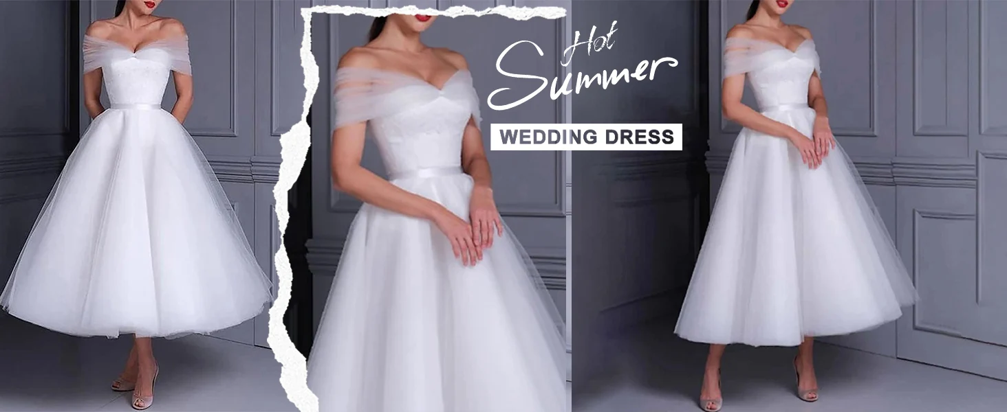 Tea Lenght Wedding Dress