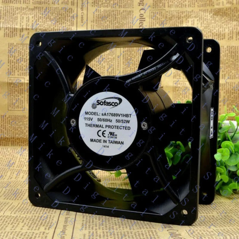 UU  Large Air Volume Cooling Fan SA17689V1HBT 115V 50/52W 176*176*89mm