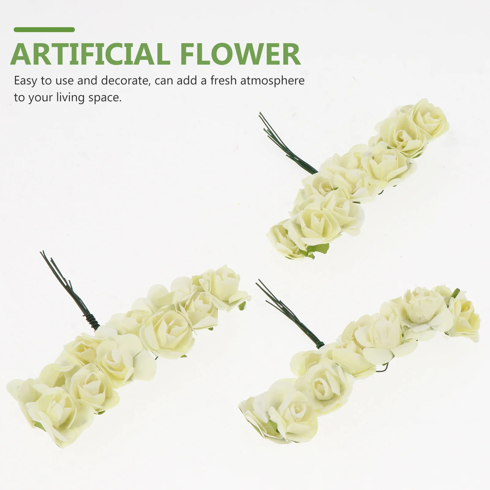 

144 Pcs Wedding Paper Flowers Decoration Artifical Plant Rose Artificial Arrangement Simulation Bouquet Decorations