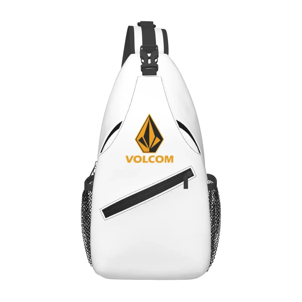 Volcom Logo Chest Bag Men Sling Crossbody Backpack Chest Bag Travel Hiking Daypack Shoulder Bag