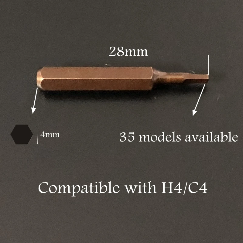 Precision H4 C4 Driver bits for Xiaomi Mijia Electrical Screwdriver Torx Phillips Hex high-quality S2