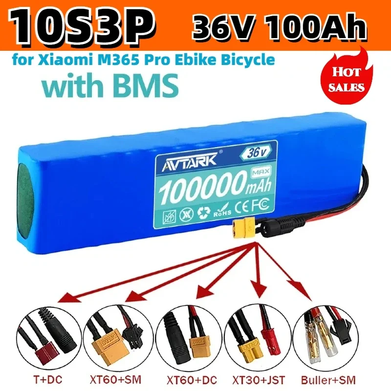 NEW High endurance 10S3P 36V  E-scooter battery 18650 li-ion battery pack for 42V E-scooter electric bicycle battery replacement