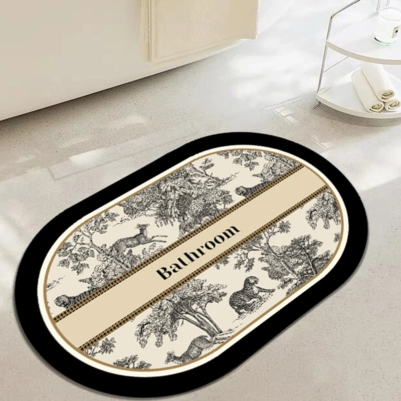 

Soft Diatom Bathroom Absorbent Floor Mat Mat Bathroom Kitchen Mat Toilet Door Quick-Drying Non-Slip Mat