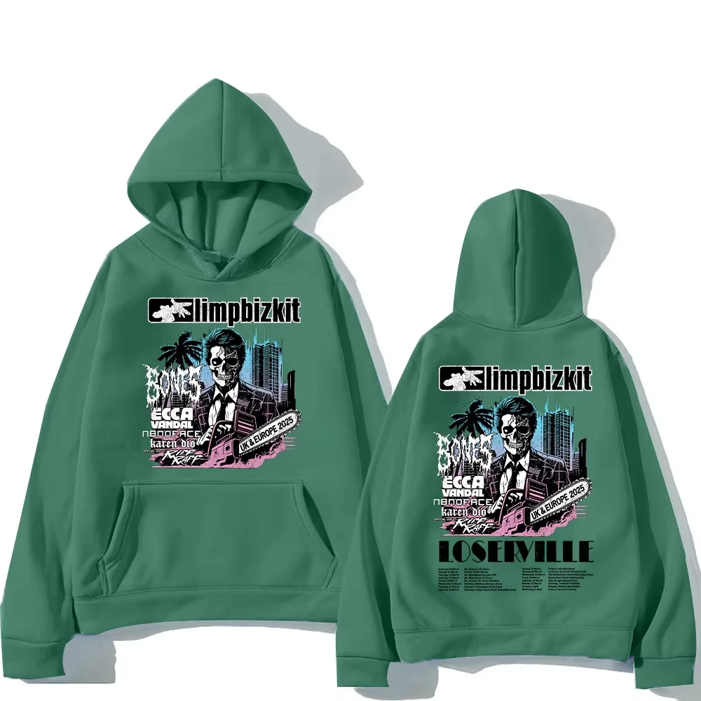 

Limp Bizkit Pullovers UK and Europe Tour Graphic Printing Sweatshirts Men Women Oversized Clothing High Street Casual Pullovers