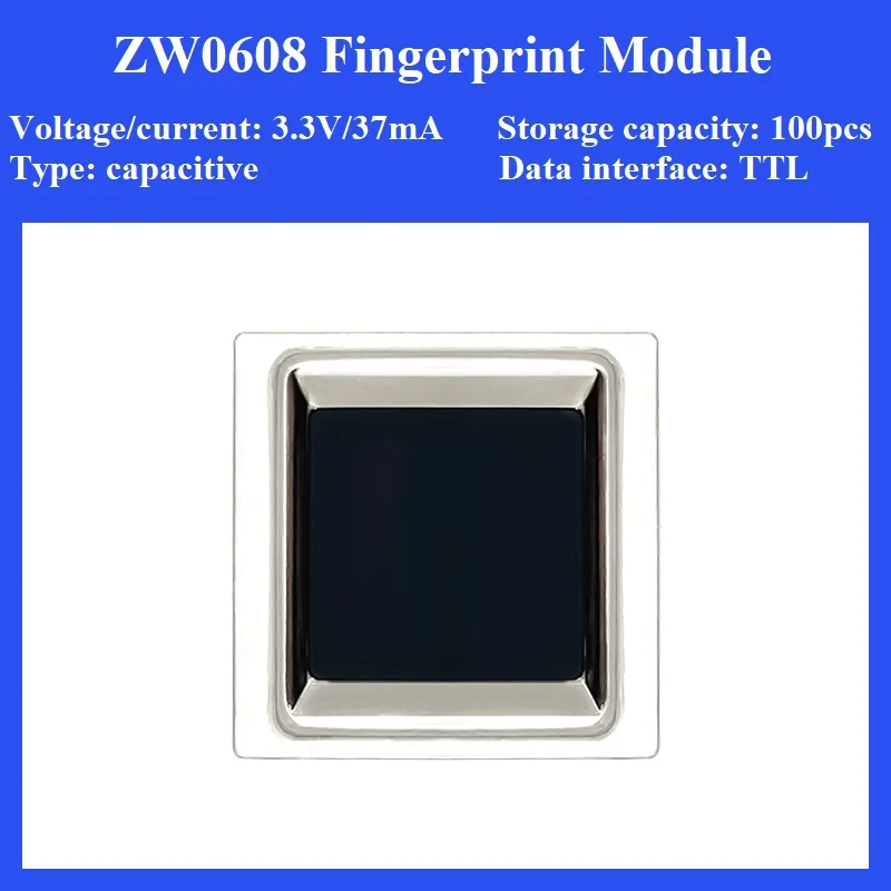 Free Shipping Hi-Link Mini New 3.3V 37mA Fcapacitive Fingerprint Recognition Module Kit ZW0608 Storage Capacity 100 Smart Home