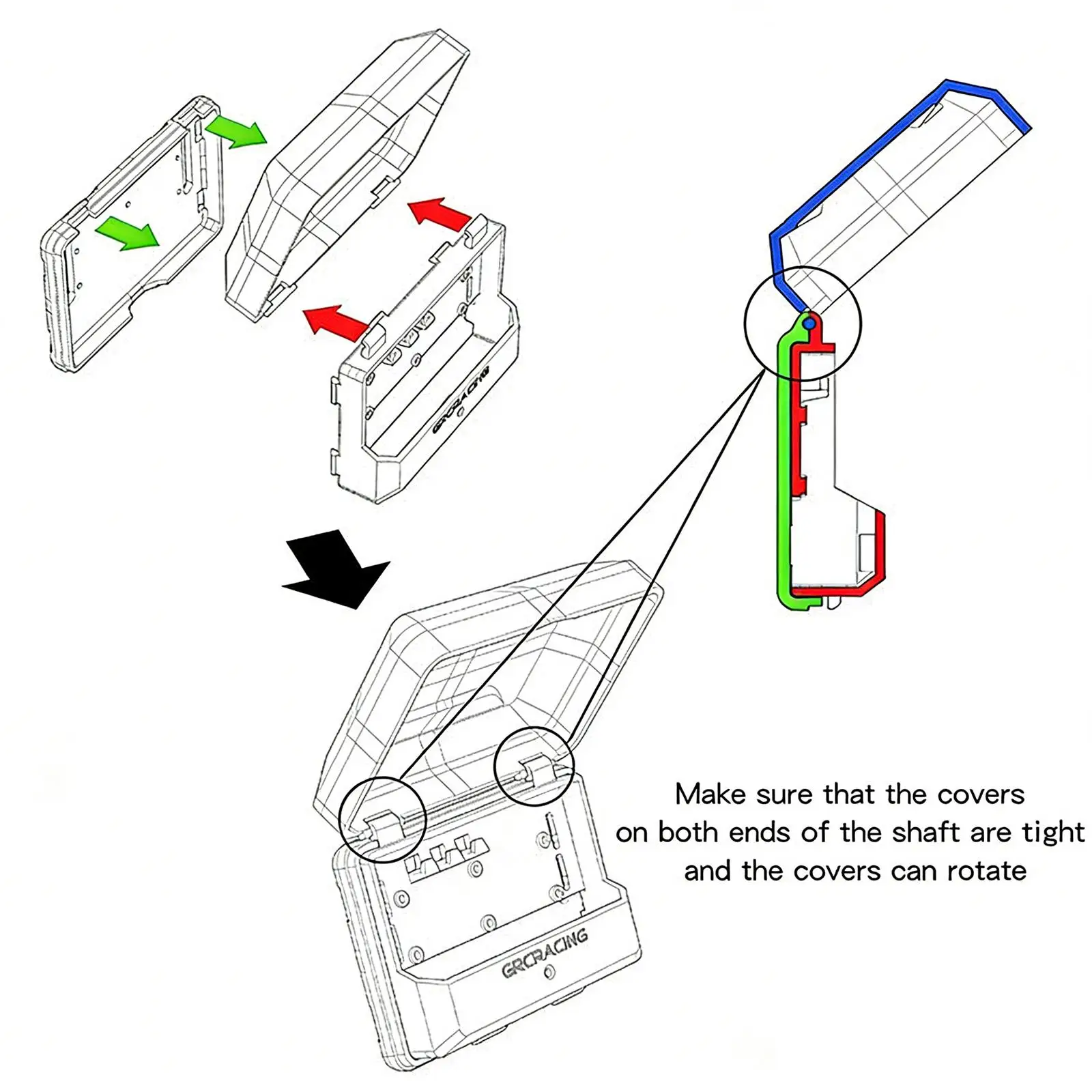 

RC Car Side Window Bag Lightweight Toolbox Model Accessories for 1 10 1 8 Crawler RC Truck Display