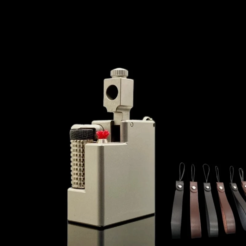 Titanium Alloy Fire Elf Mini Kerosine Lighter, Male Gift, Armor Shield  Gadgets for Men  Smoking Accessories