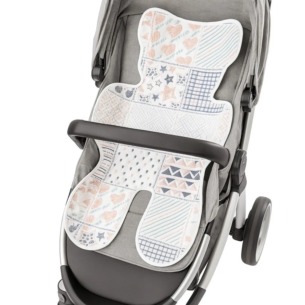

Mat Breathable Baby Stroller Cushion Soft Cooling Pad Pram Cushion Cute Design Baby Care Dining Chair Trolley Mat Stroller Use