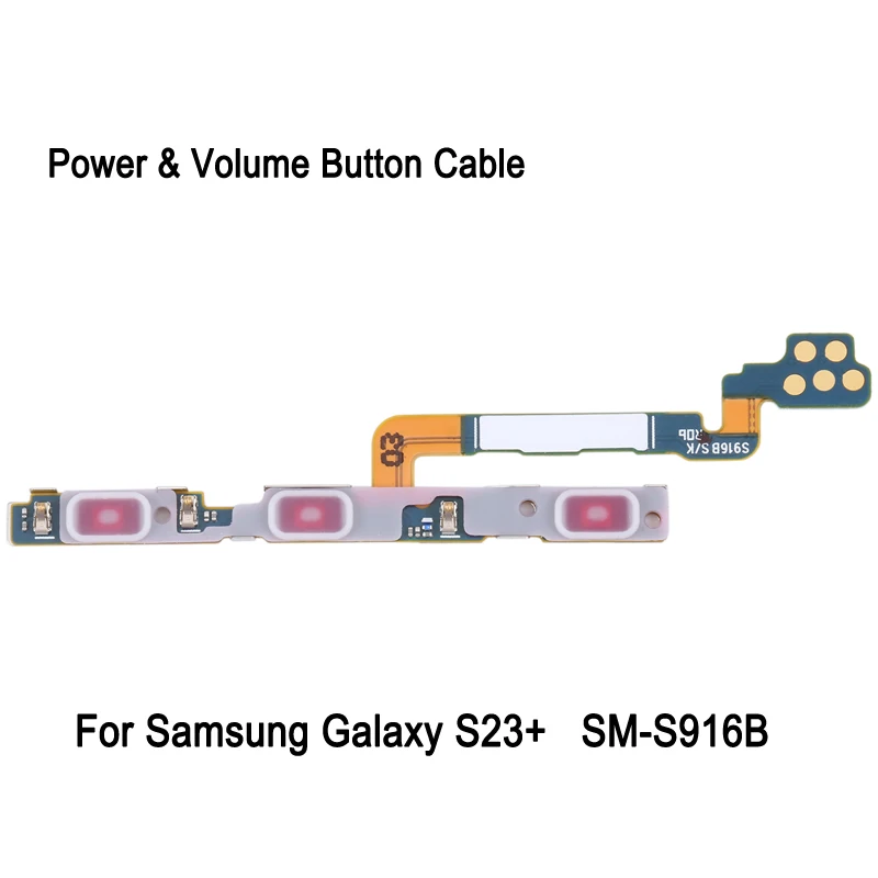 

S23+ Кнопка питания и кнопка громкости Гибкий кабель для Samsung Galaxy S23 Plus SM-S916B Запасная часть для телефона