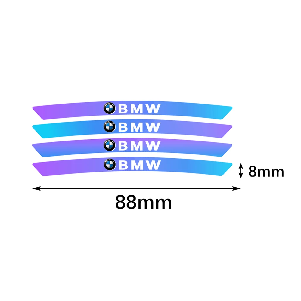 Colorful Car Wheel Rims Sticker Auto Decoration Accessories For BMW M E28 E39 E46 E53 E60 E71 E87 E92 X1 X2 X3 X4 X5 X6 F10 F20