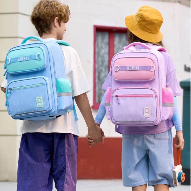 

RUIPAI Factory High Quality School Backpack For Kids Protect Spine Reduce Burden Knapsack Girls Boys Primary Students Mochila