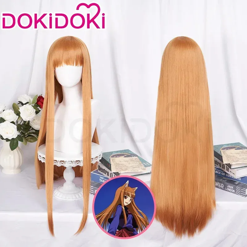 Wiwiwi 123 هولو أنيمي التوابل والذئب شعر مستعار DokiDoki المرأة تأثيري الشعر الأرجواني مقاومة للحرارة الاصطناعية هالوين