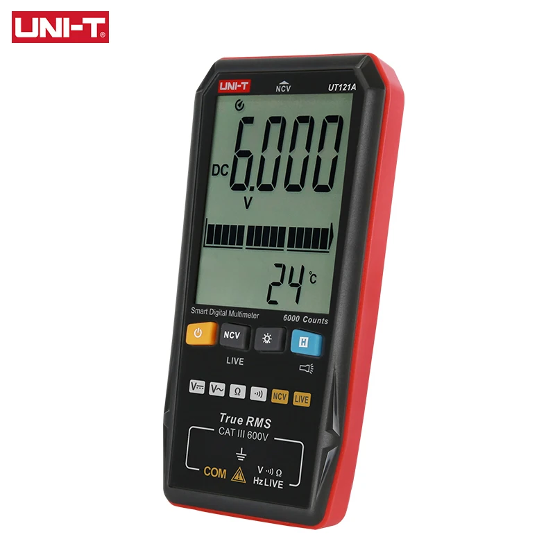 UNI-T Smart Digital Multimeter UT121A UT121B UT122 AC DC Voltage Tester Multimeter True RMS Digital Capacimeter Frequency Meter
