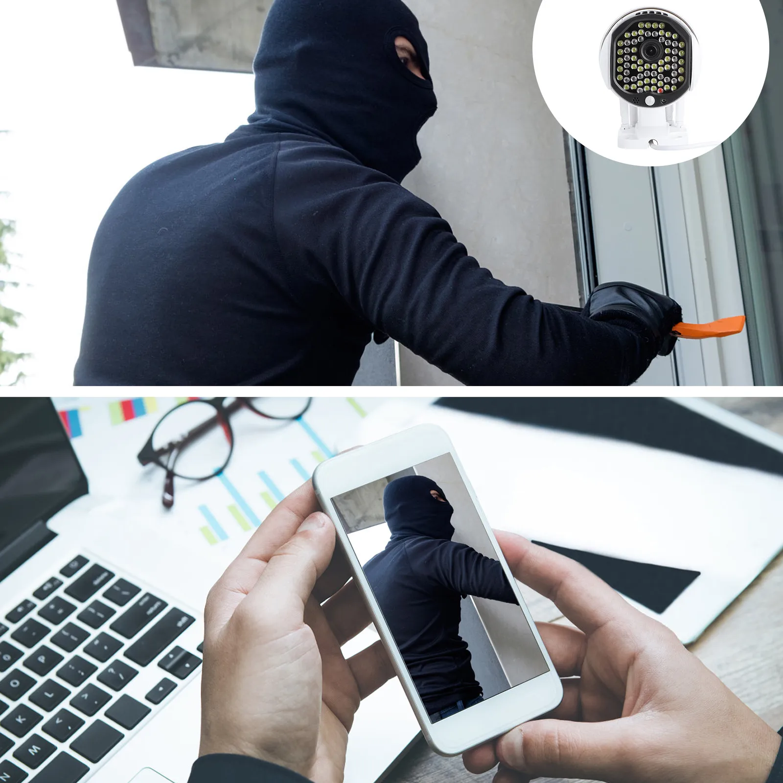

High-Definition Security Camera Eu Plug Waterproof Night Vision Home Smart Infrared Motion