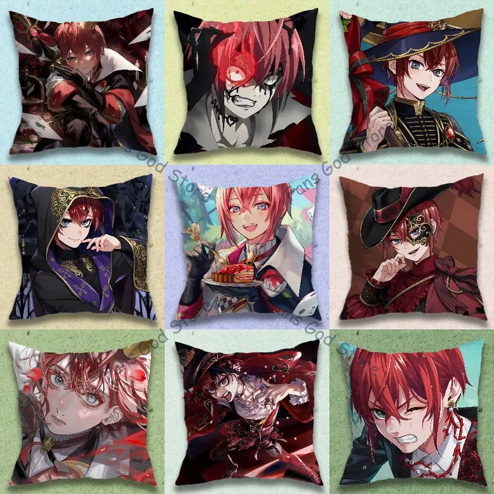 T-Twisted R-Riddle Rosehearts Pillow Case For Sofa Decor Car Office Room Printing Cushion Cover Decorations and Protector