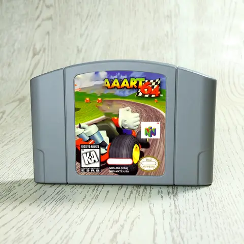 Retro Marioed Game Kart 64 Game Card for 64bit USA NTSC version N64 Video Game Console English language for Nintendo 64