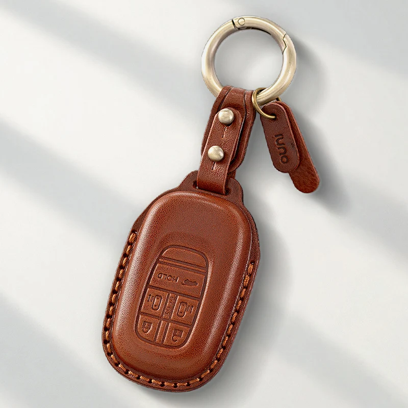 Genuine Leather Protector for Honda STEPWGN RP6/RP7/RP8 Odyssey Freed Elysion Key Case Cover Fob