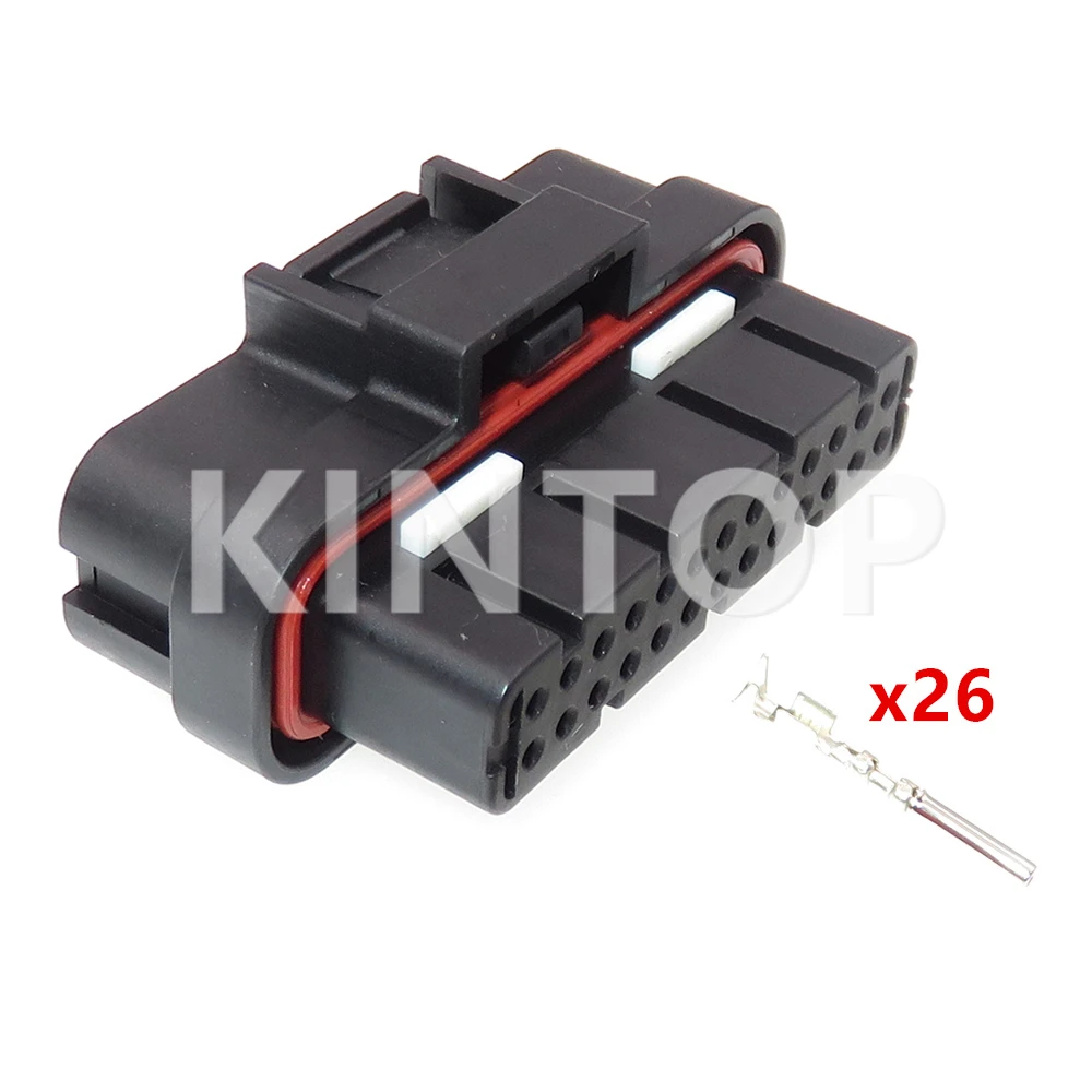 

1 Set 26 Pins AC Assembly Auto Waterproof Sealed Plug 1473712-1 1473712-2 Car Low Current ECU Connector Computer Socket