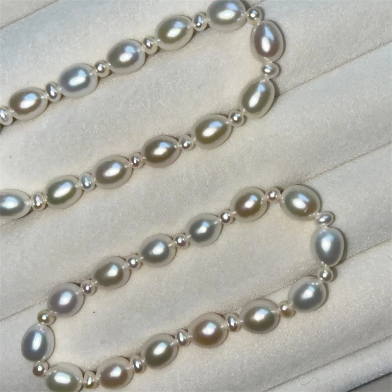 

Fashion Genuine Freshwater Pearl Beaded Bracelets for Women Pearls Strand Elastic Charm Bracelet Office Career Fine Jewelry