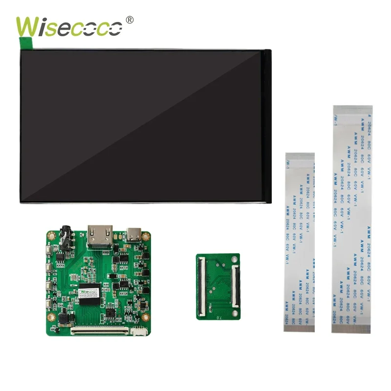 Wisecoco 7 بوصة 1920*1200 وضع المشهد شاشة LCD افتراضية IPS لـ Raspberry Pi Android TV Box شاشة Type-C لوحة رسمية