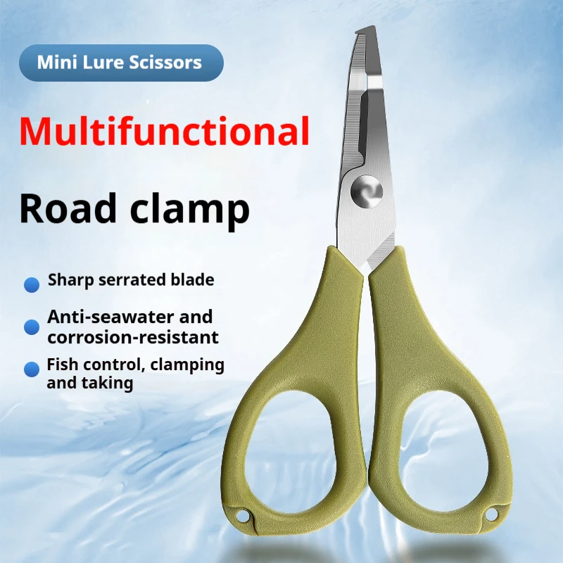 Mini Multi Functional Scissors Luya Fishing Special Scissors Hook Taker Stainless Steel Pliers Hook Removal Pliers Accessories