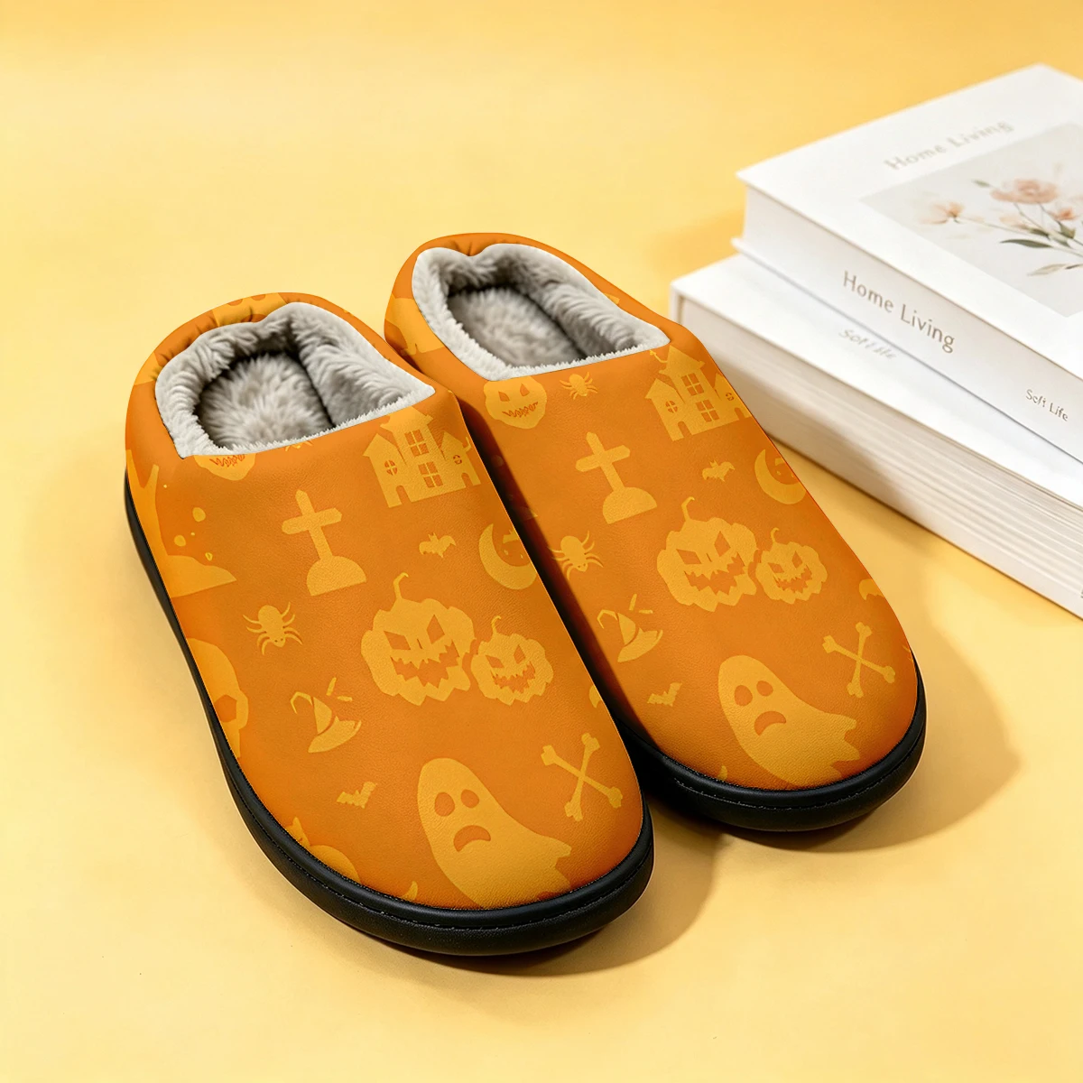 Orange Haunted Hand Cat Women' - Men Shoes For Winter ulasan dan harga