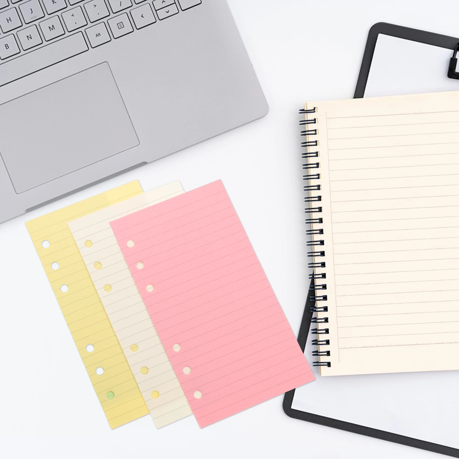 

50 Pages A6 Loose Leaf Paper Colorful Lined Sheets Notebook Refills Planner Inserts Smooth Writing Ideal Daily Notes Diary